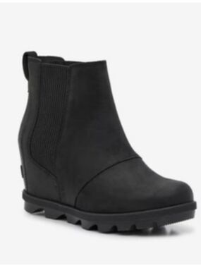 Sorel Joan Rhapsody Wedge Chelsea Leather Snow Boot Size 7.5